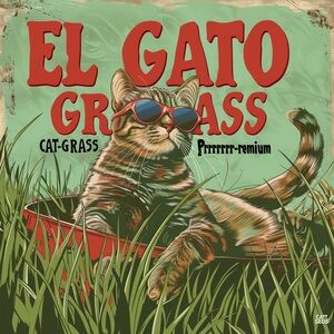 Cat lover gift. Cat grass seeds. Cat digestion deterrent from house plants